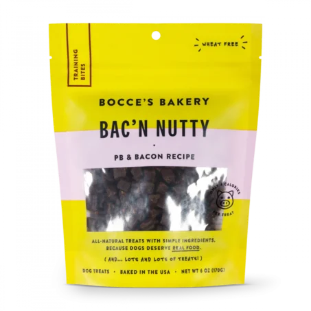 Bocce's Bakery Every Day Bac'n Nutty Training Bites Dog Treats
