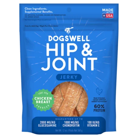 Dogswell Hip & Joint Jerky Treats, Chicken Breast