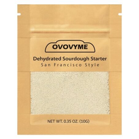 Dehydrated Sourdough Starter San Francisco Style, Fast Activation Sourdough Starter Culture, Sour Dough Starter，Homemade Artisan Bread for Beginner (10G)